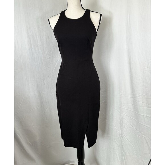 Banana Republic Dresses & Skirts - Banana Republic Black Stretch Sleeveless Sheath Dress Back Zip Office Size 0
